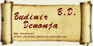 Budimir Demonja vizit kartica